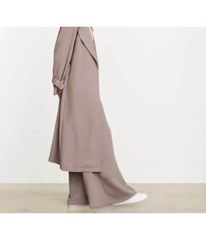 LOFT Versa Crepe Drape Oversized Trench Coat